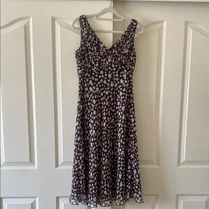 ADRIANNA PAPEL Polka Dot Sleeveless Dress. Size 8